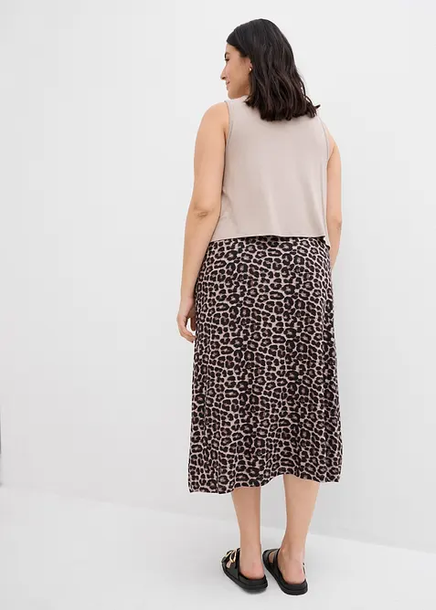 Robe fluide en jersey viscose extensible, bonprix