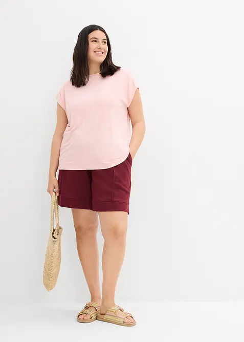 Short en molleton de coton mélangé, bonprix