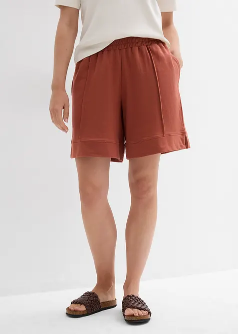 Short en molleton de coton mélangé, bonprix