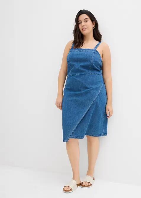 Robe en jean style portefeuille, bonprix