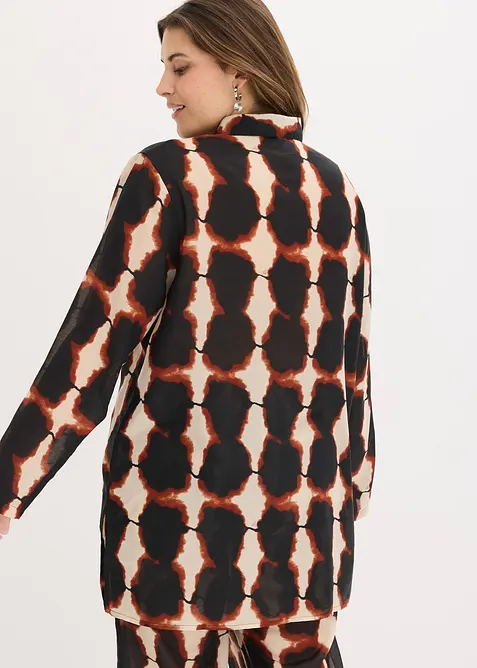 Blouse longue &agrave; imprim&eacute; batik, bonprix