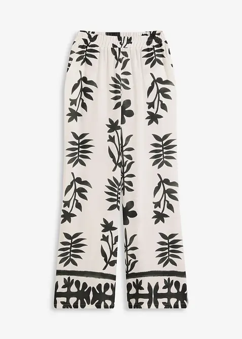 Pantalon imprimé en viscose fluide, bonprix