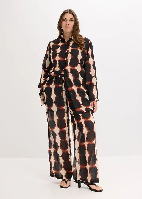 Pantalon ample à imprimé batik, bonprix