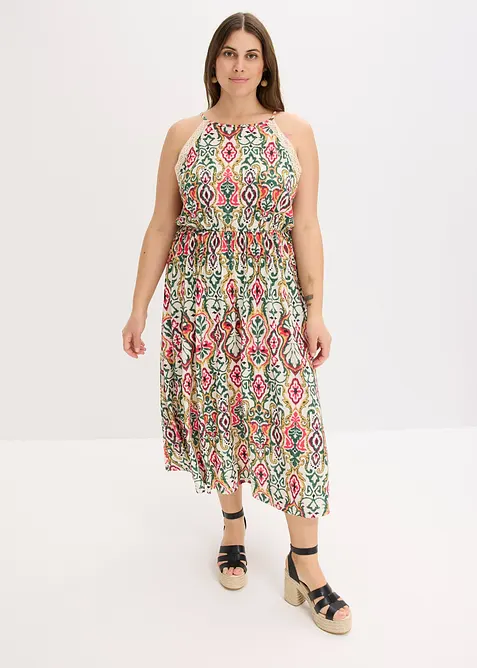 Robe midi à dentelle, bonprix