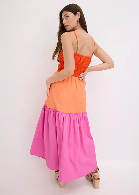 Robe à fines bretelles 100% coton, bonprix