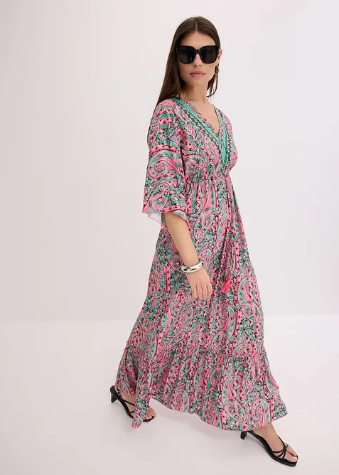 Robe longue et imprimée en viscose fluide, bonprix
