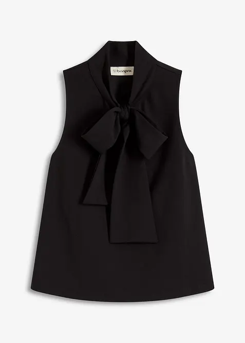 Top avec col à lavallière, bonprix