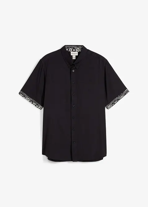 Chemise manches courtes en viscose, slim, bonprix