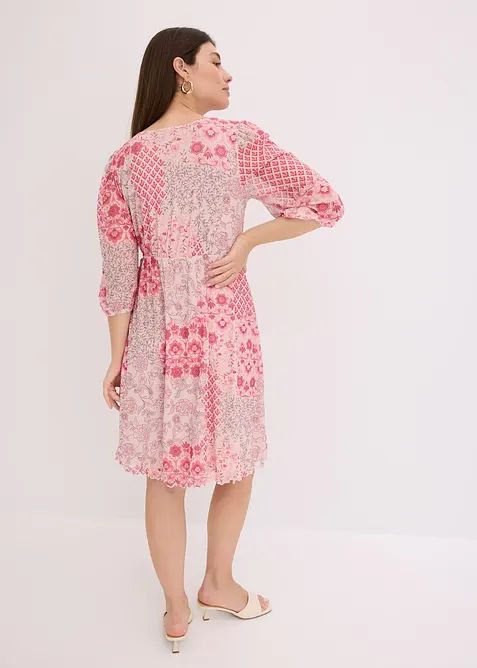 Robe-tunique en mesh imprimé, bonprix