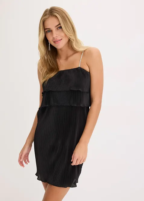 Robe en jersey plissé, bonprix