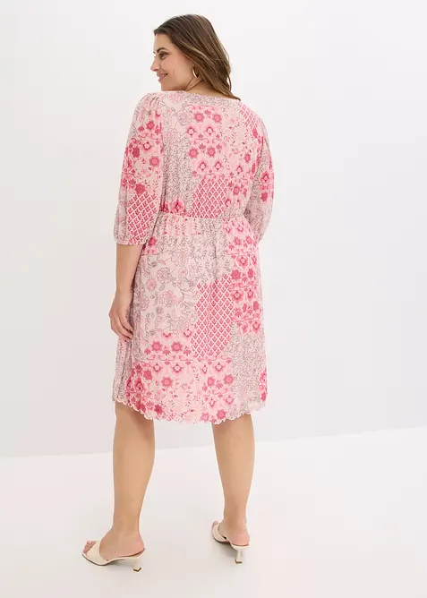 Robe-tunique en mesh imprimé, bonprix