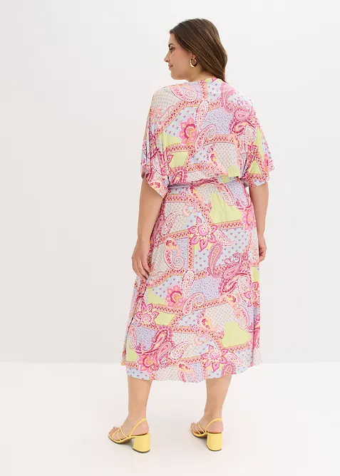 Robe à dentelle en jersey viscose extensible, bonprix