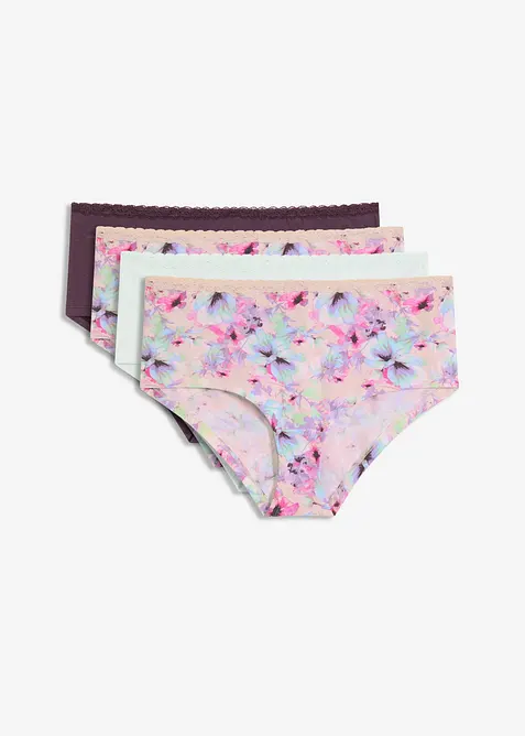 Lot de 4 culottes Maxi coton, bonprix