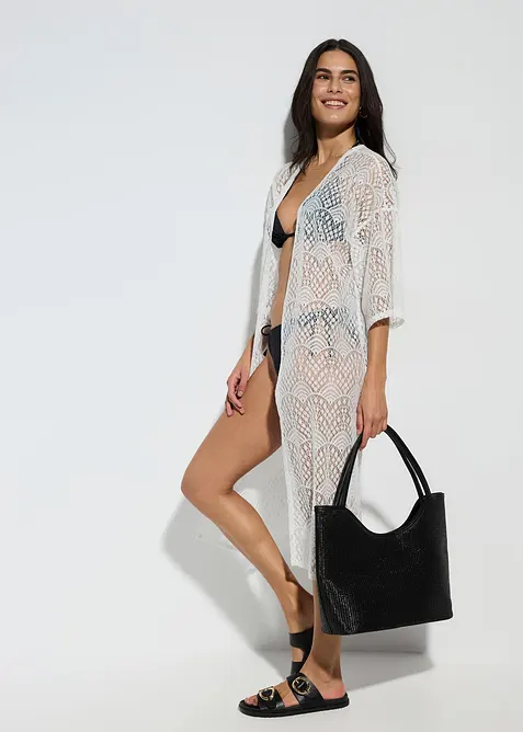 Kimono de plage transparent, bonprix
