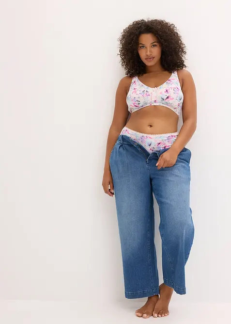 Lot de 3 soutiens-gorge coton sans armatures, bonprix