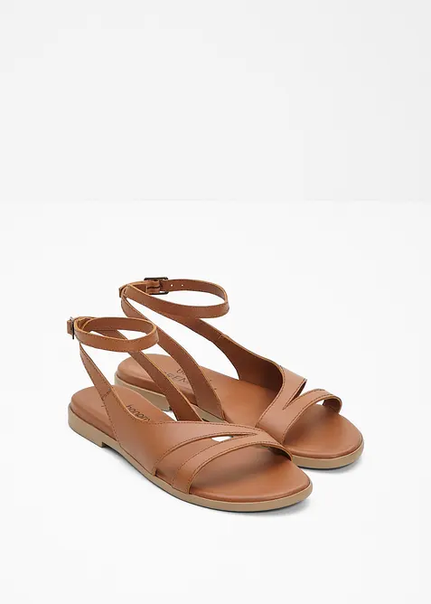 Sandales en cuir, bonprix