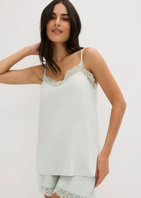 Top de pyjama en coton et viscose, bonprix