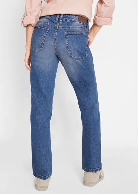 Jean Straight taille mi-haute, extensible, bonprix