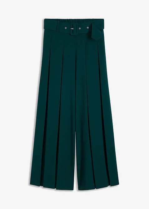 Pantalon de tailleur fluide en viscose m&eacute;lang&eacute;e, bonprix