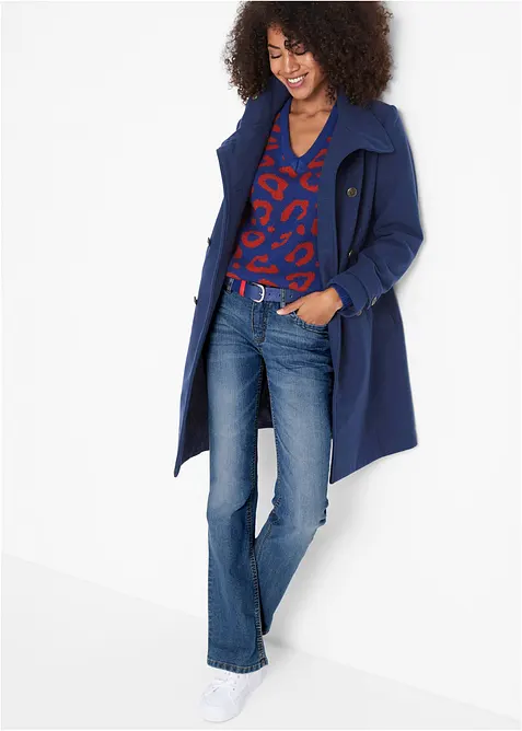 Jean bootcut taille mi-haute, extensible et confortable, bonprix