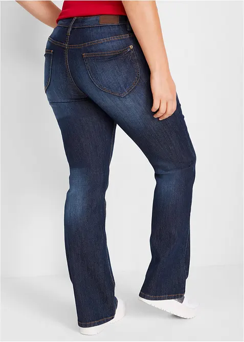 Jean bootcut taille mi-haute, extensible et confortable, bonprix