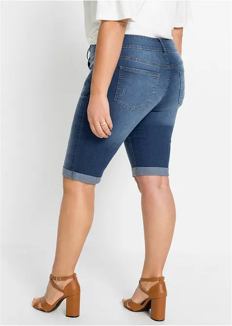 Bermuda en jean, taille mi-haute, bonprix