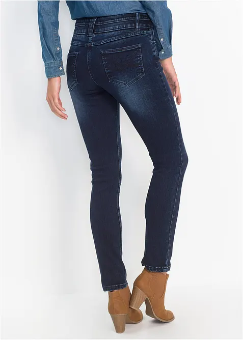 Jean slim taille haute, sculptant et ultra-souple, bonprix