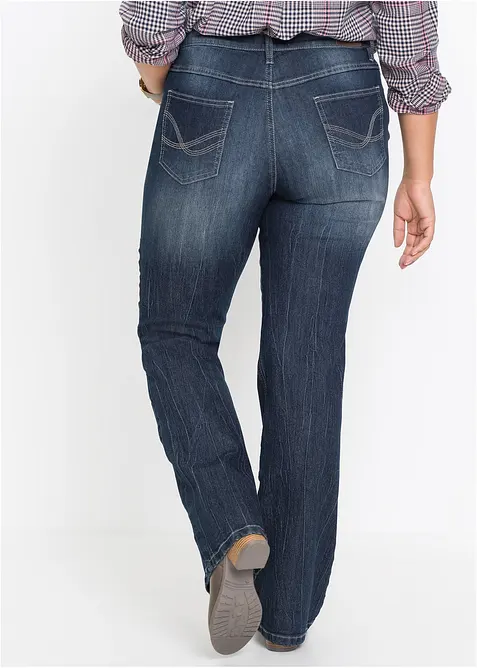 Jean bootcut taille haute, extensible et confortable, bonprix