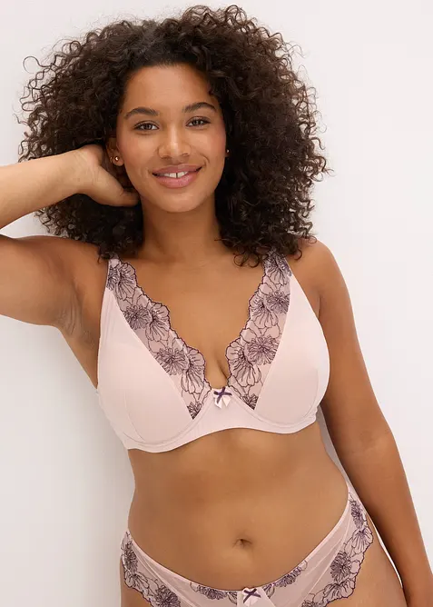 Soutien-gorge à coques brodées, bonprix