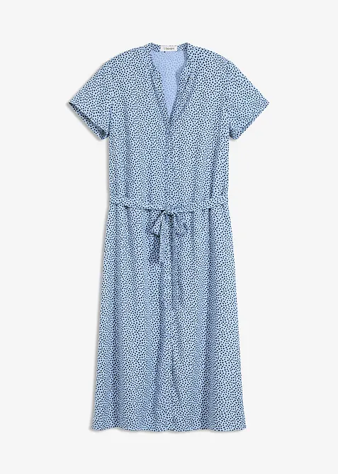 Robe-chemise &agrave; pois, bonprix