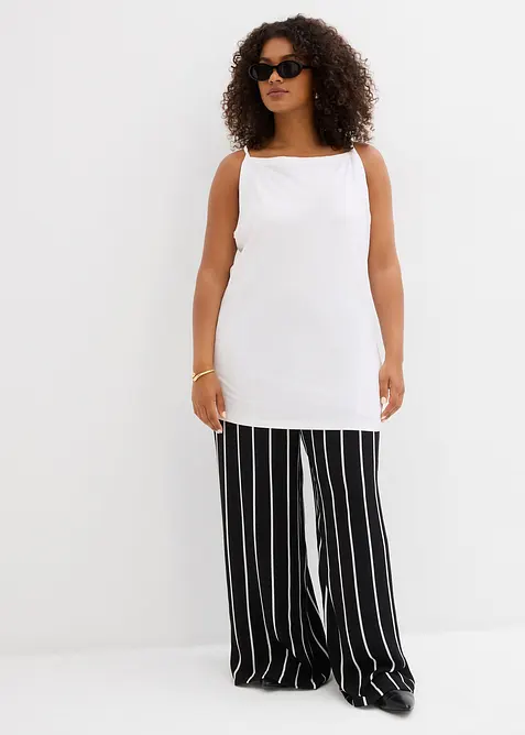 Top long en coton extensible, bonprix