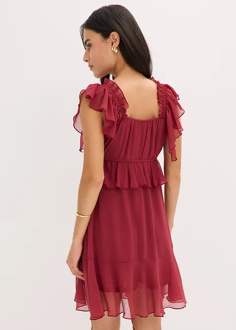 Robe trapèze en crêpe, bonprix