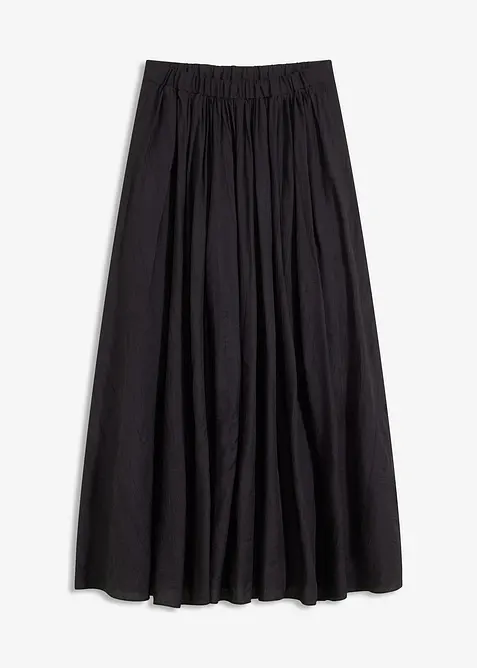 Jupe longue en matière froissée, bonprix