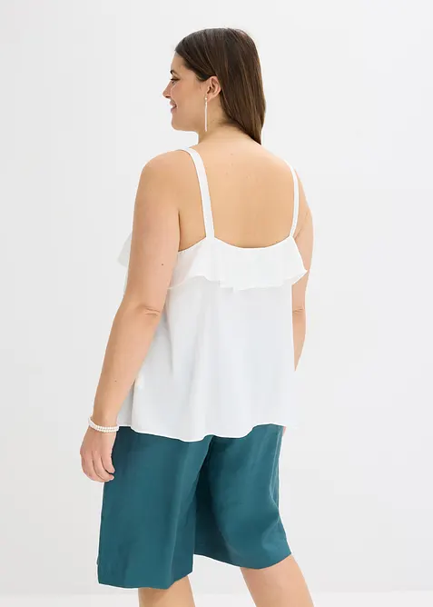 Top &agrave; bretelles fines en satin brillant, bonprix