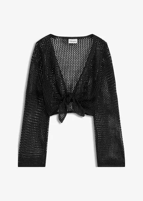 Gilet de plage transparent, aspect crochet, bonprix