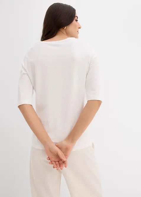 Lot de 2 T-shirts 100% coton, bonprix