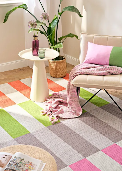 Plaid chaud avec des franges, bonprix