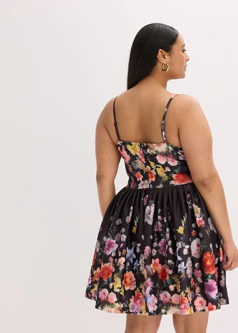 Robe courte à empiècement au crochet, bonprix