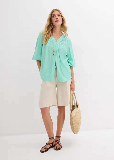 Bermuda fluide en viscose mélangée, bonprix