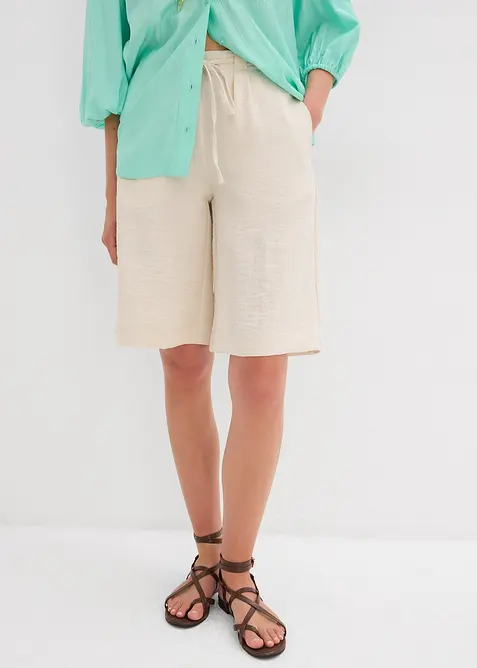 Bermuda fluide en viscose mélangée, bonprix