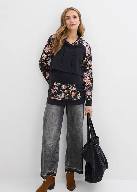 Sweat de grossesse 2en1 avec fonction allaitement, bonprix