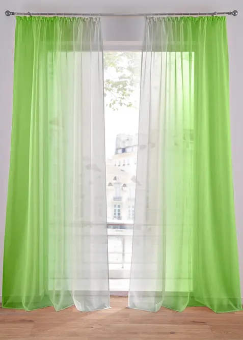 Lot de 2 voilages en tissu l&eacute;ger, aussi en XXL, bonprix