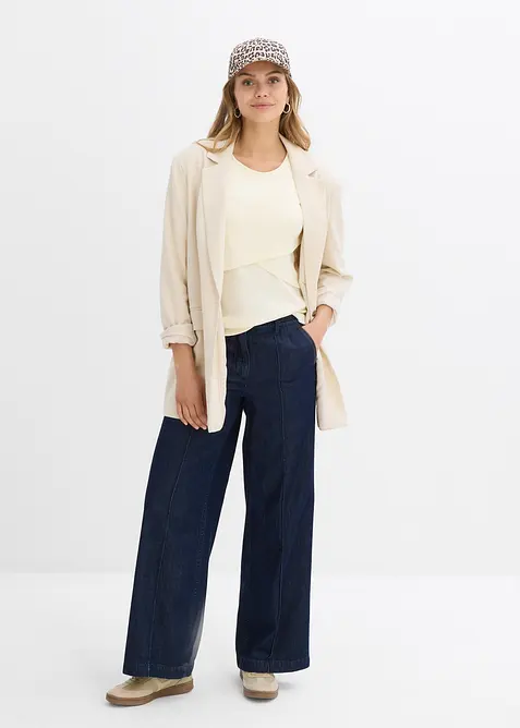 Lot de 2 T-shirts de grossesse et d&rsquo;allaitement 100% coton, bonprix