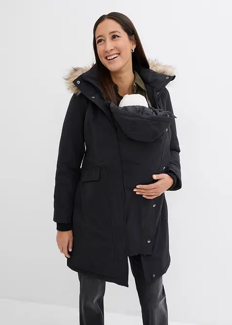 Manteau de grossesse 3-en-1 coupe-vent et imperm&eacute;able avec fonction portage, bonprix
