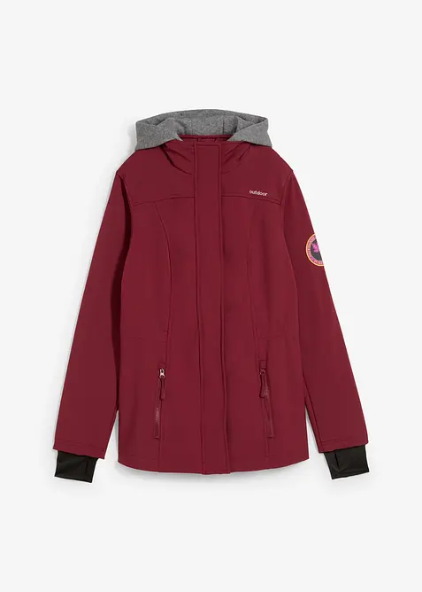 Veste longue en softshell déperlant, style 2 en 1, bonprix