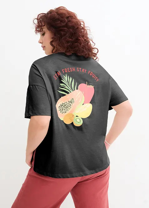 T-shirt oversize &agrave; imprim&eacute;, bonprix