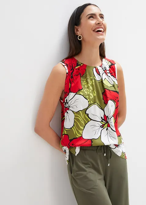 Blouse sans manches en viscose, bonprix