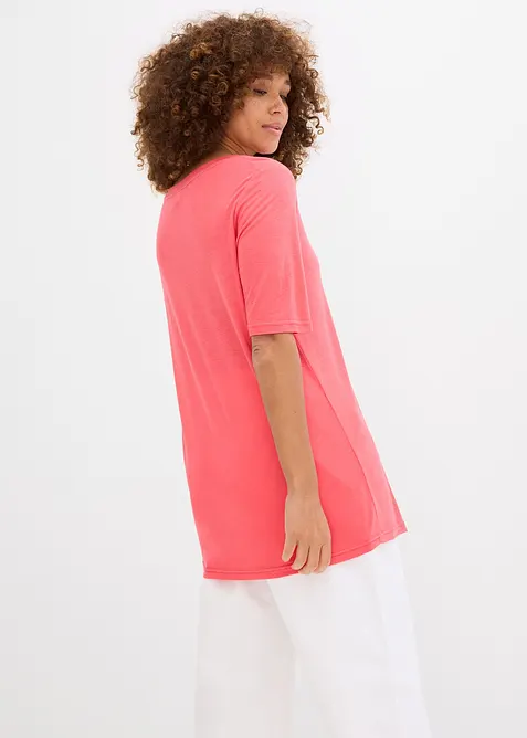 T-shirt long en viscose douce, bonprix