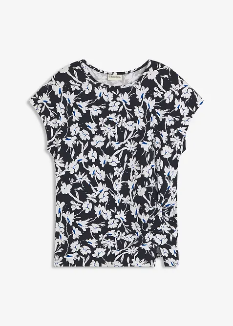 T-shirt avec effet noué, bonprix