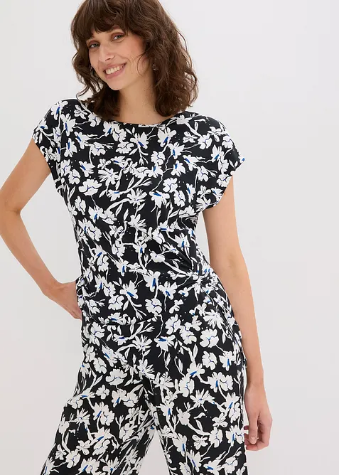 T-shirt avec effet noué, bonprix